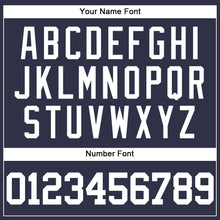 Laden Sie das Bild in den Galerie-Viewer, Custom Navy White Mesh Authentic Throwback Baseball Jersey