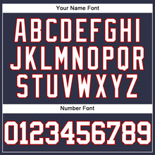 Загрузить изображение в средство просмотра галереи, Custom Navy White-Red Mesh Authentic Throwback Baseball Jersey