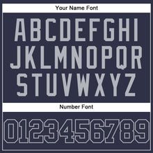 Загрузить изображение в средство просмотра галереи, Custom Navy Gray Mesh Authentic Throwback Baseball Jersey