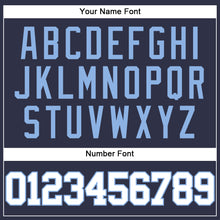 Загрузить изображение в средство просмотра галереи, Custom Navy White-Light Blue Mesh Authentic Throwback Baseball Jersey