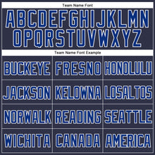 Загрузить изображение в средство просмотра галереи, Custom Navy Royal-White Mesh Authentic Throwback Baseball Jersey