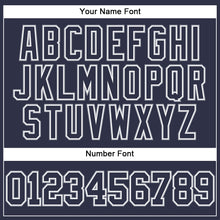 Загрузить изображение в средство просмотра галереи, Custom Navy White-Gray Mesh Authentic Throwback Baseball Jersey