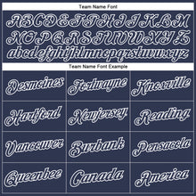 Загрузить изображение в средство просмотра галереи, Custom Stitched Navy White Sports Pullover Sweatshirt Hoodie