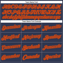Загрузить изображение в средство просмотра галереи, Custom Stitched Navy Orange Sports Pullover Sweatshirt Hoodie