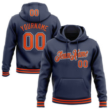 Загрузить изображение в средство просмотра галереи, Custom Stitched Navy Orange-White Sports Pullover Sweatshirt Hoodie