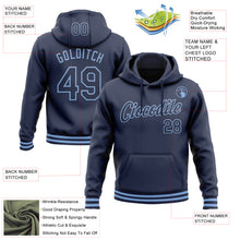 Загрузить изображение в средство просмотра галереи, Custom Stitched Navy Light Blue Sports Pullover Sweatshirt Hoodie