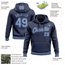 Загрузить изображение в средство просмотра галереи, Custom Stitched Navy Light Blue Sports Pullover Sweatshirt Hoodie