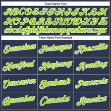 Charger l'image dans la galerie, Custom Stitched Navy Neon Green-White Sports Pullover Sweatshirt Hoodie