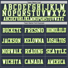 Загрузить изображение в средство просмотра галереи, Custom Navy Neon Green-White Mesh Authentic Throwback Football Jersey