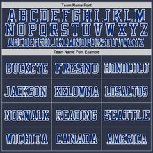 Charger l'image dans la galerie, Custom Navy Royal-White Mesh Authentic Throwback Football Jersey