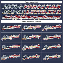 Charger l'image dans la galerie, Custom Stitched Navy Vintage USA Flag-White Sports Pullover Sweatshirt Hoodie