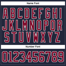Загрузить изображение в средство просмотра галереи, Custom Navy Maroon-White Hockey Jersey