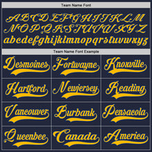 Загрузить изображение в средство просмотра галереи, Custom Navy Gold-Royal Hockey Jersey