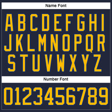 Загрузить изображение в средство просмотра галереи, Custom Navy Gold-Royal Hockey Jersey