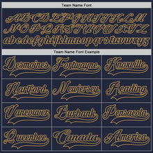 Загрузить изображение в средство просмотра галереи, Custom Navy Old Gold Hockey Jersey