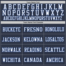 Laden Sie das Bild in den Galerie-Viewer, Custom Navy Red-Royal Mesh Authentic Football Jersey