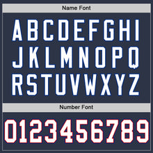 Laden Sie das Bild in den Galerie-Viewer, Custom Navy Red-Royal Mesh Authentic Football Jersey