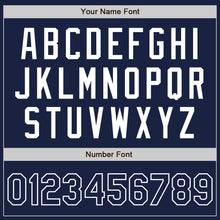 Загрузить изображение в средство просмотра галереи, Custom Navy White Authentic Baseball Jersey