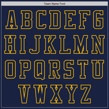 Загрузить изображение в средство просмотра галереи, Custom Navy Gold Authentic Baseball Jersey