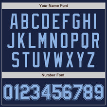 Загрузить изображение в средство просмотра галереи, Custom Navy Light Blue Authentic Baseball Jersey