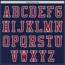 Load image into Gallery viewer, Custom Navy Crimson-White Authentic Baseball Jersey