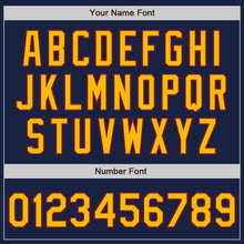 Загрузить изображение в средство просмотра галереи, Custom Navy Gold-Crimson Authentic Baseball Jersey