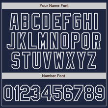 Загрузить изображение в средство просмотра галереи, Custom Stitched Navy White-Gray Baseball Pullover Sweatshirt Hoodie