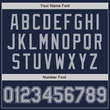 Load image into Gallery viewer, Custom Navy Gray Authentic Baseball Jersey