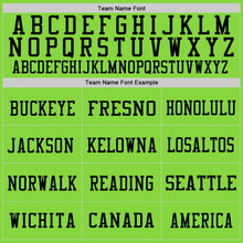 Charger l'image dans la galerie, Custom Neon Green Red-Black Mesh Authentic Throwback Football Jersey