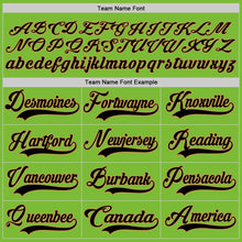 Load image into Gallery viewer, Custom Neon Green Black-Old Gold Hockey Jersey