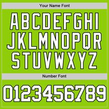 Загрузить изображение в средство просмотра галереи, Custom Neon Green White Pinstripe Black Authentic Basketball Jersey