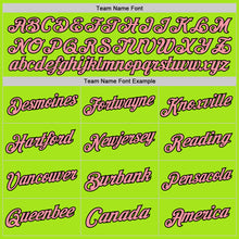 Загрузить изображение в средство просмотра галереи, Custom Neon Green Medium Pink-Black Authentic Throwback Basketball Jersey