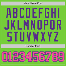 Laden Sie das Bild in den Galerie-Viewer, Custom Neon Green Pink-Purple Authentic Basketball Jersey