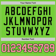 Load image into Gallery viewer, Custom Neon Green Medium Pink-Black Authentic Basketball Jersey