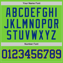 Charger l'image dans la galerie, Custom Neon Green Royal-Gold Authentic Basketball Jersey