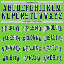 Charger l'image dans la galerie, Custom Neon Green Navy-White Authentic Basketball Jersey