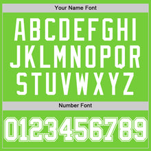 Load image into Gallery viewer, Custom Neon Green White Authentic Basketball Jersey