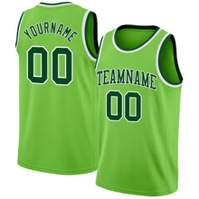Charger l'image dans la galerie, Custom Neon Green Green-White Authentic Basketball Jersey