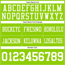 Charger l'image dans la galerie, Custom Neon Green White Authentic Football Jersey