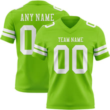Charger l'image dans la galerie, Custom Neon Green White Authentic Football Jersey