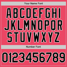 Load image into Gallery viewer, Custom Neon Pink Black-White Authentic Baseball Jersey