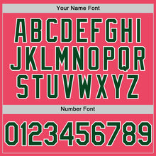Load image into Gallery viewer, Custom Neon Pink Green-White Authentic Baseball Jersey