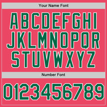 Load image into Gallery viewer, Custom Neon Pink Kelly Green-White Authentic Baseball Jersey