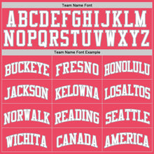 Charger l'image dans la galerie, Custom Neon Pink White-Gray Authentic Basketball Jersey