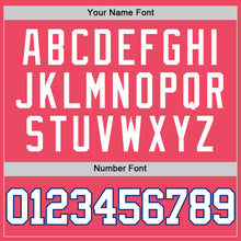 Загрузить изображение в средство просмотра галереи, Custom Neon Pink White-Royal Authentic Basketball Jersey