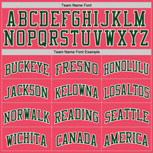 Загрузить изображение в средство просмотра галереи, Custom Neon Pink Green-White Authentic Basketball Jersey