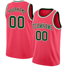 Загрузить изображение в средство просмотра галереи, Custom Neon Pink Green-White Authentic Basketball Jersey