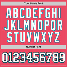 Загрузить изображение в средство просмотра галереи, Custom Neon Pink White Black-Teal Authentic Basketball Jersey