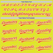 Laden Sie das Bild in den Galerie-Viewer, Custom Neon Yellow Orange-White Authentic Baseball Jersey