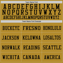 Загрузить изображение в средство просмотра галереи, Custom Old Gold Vintage USA Flag-Black Mesh Authentic Throwback Football Jersey